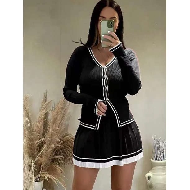 Elegant Knitted 2 Piece Set