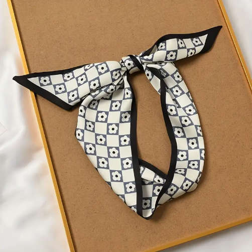 Vintage Polyester Headband, Versatile Accessory for Ponytail.
