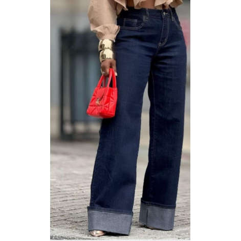 Casual Straight Wide Leg Denim Pants