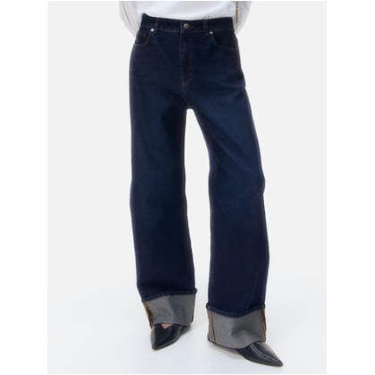 Casual Straight Wide Leg Denim Pants