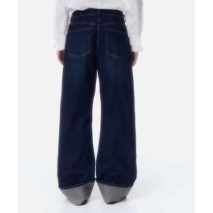 Casual Straight Wide Leg Denim Pants
