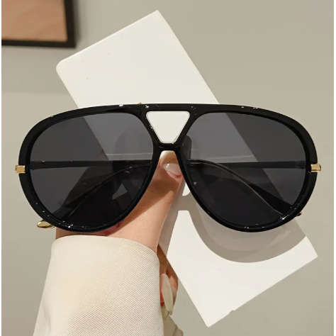 Unique Large Frame Fashion Popular Multicolor Double Beam Design Glasses