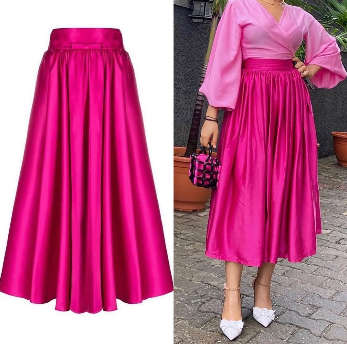Stylish Pleated Maxi Skirt