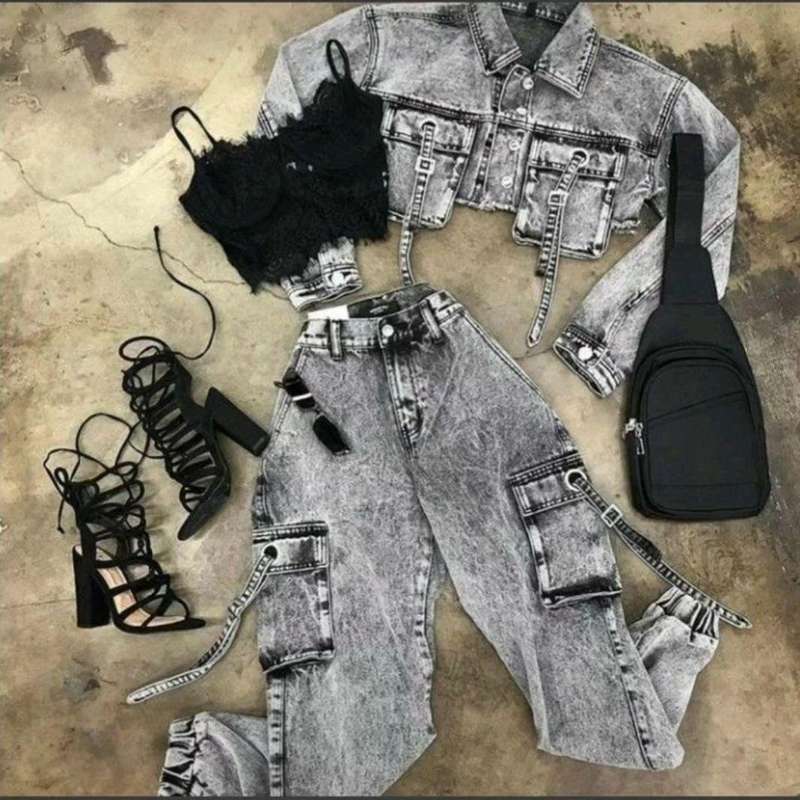 Denim 2 Pieces Set
