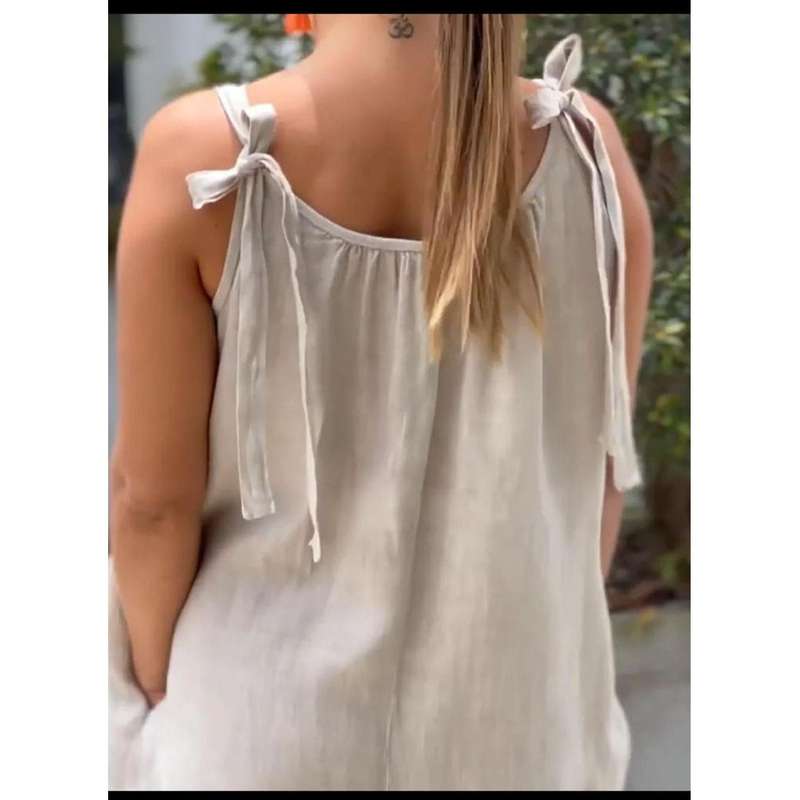 Loose Cold Shoulder V-Neck Jumpsuits