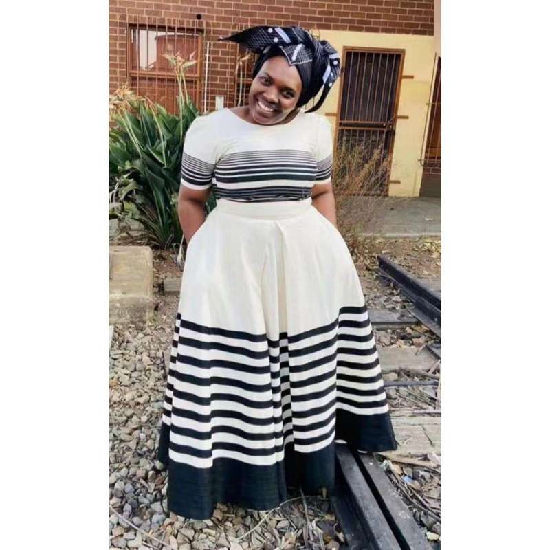 Three Quarter Sleeve Top And Skirt Ankara Set