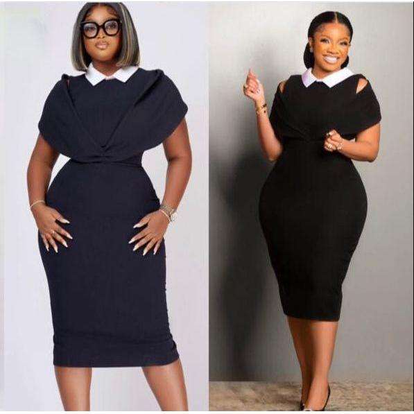 Collar Sleeveless Bodycon Dress