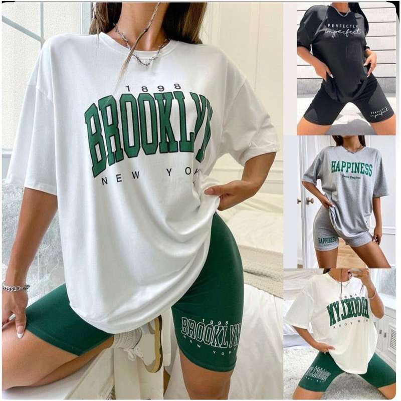 Brooklyn Tee & Biker Short Set