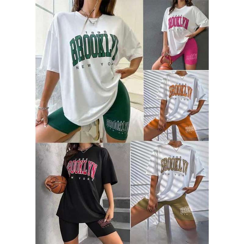 Brooklyn Tee & Biker Short Set
