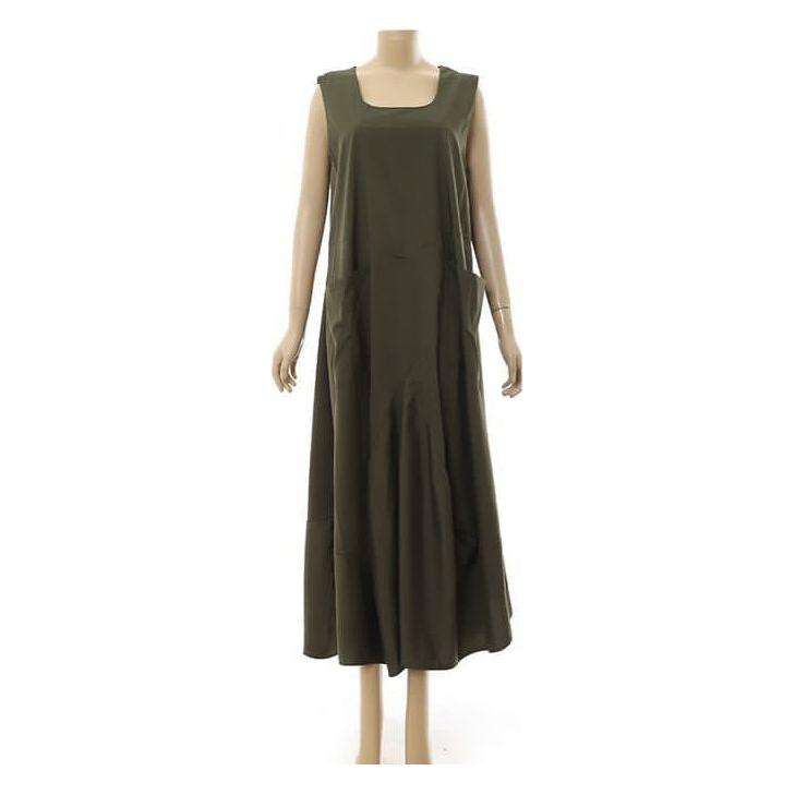 Sleeveless Long Loose Dress.