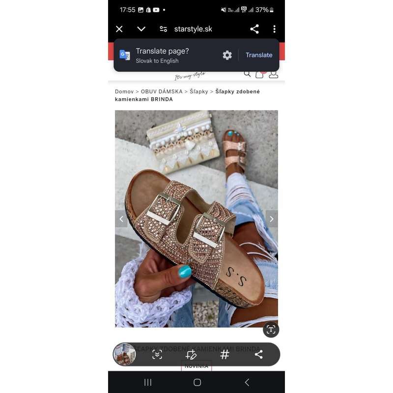 Women's Slides with buckles Juicy.