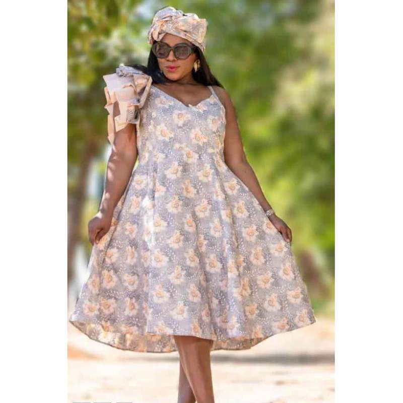 One Shoulder Tube Traditional Dress.