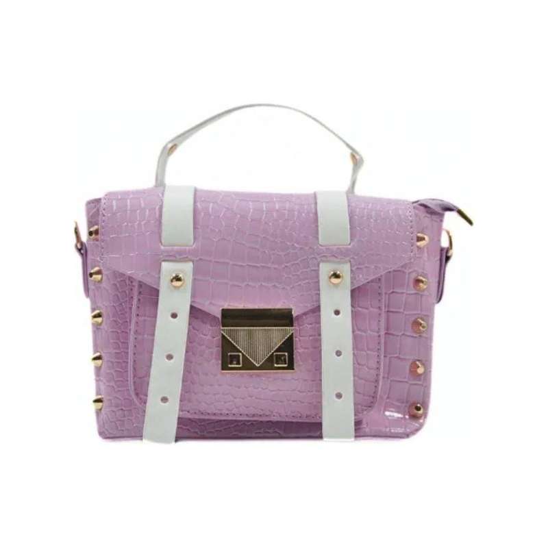 Crocodile Embossed Crossbody Bag.