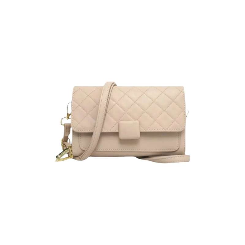 Leather bag with zipper for women fashionable