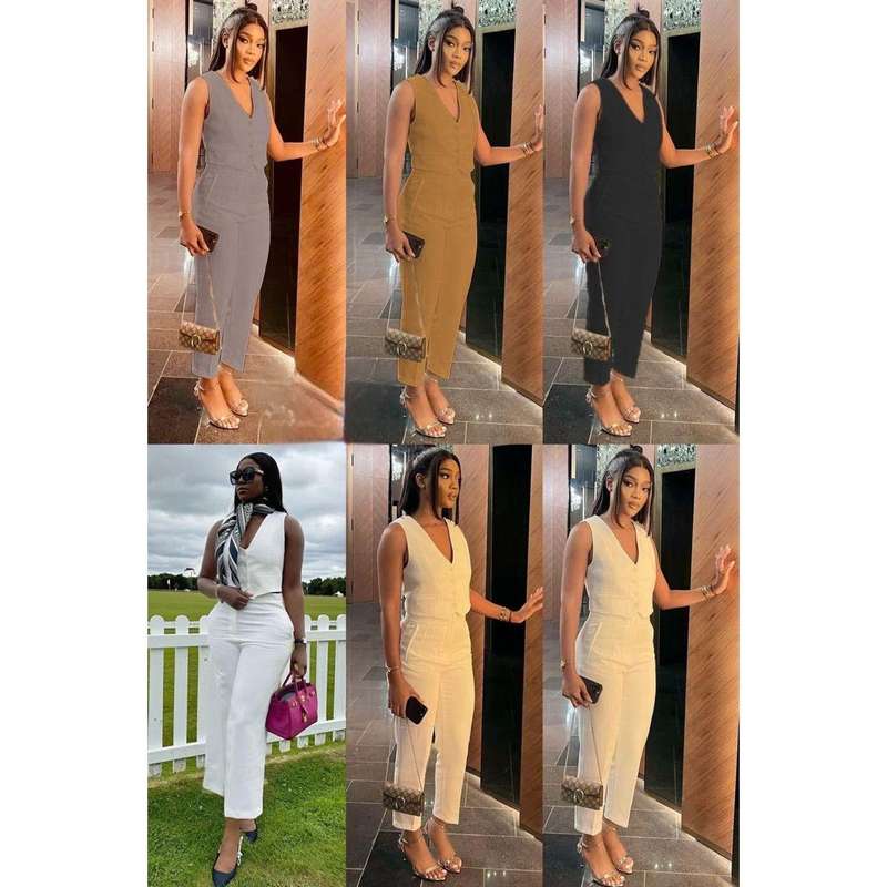Casual Suit Vest & Pants Two piece Set.