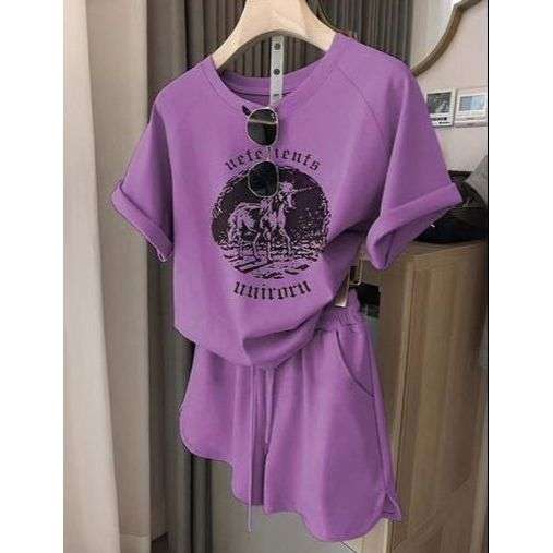 Casual Streetwear trksuits Two Piece Set.