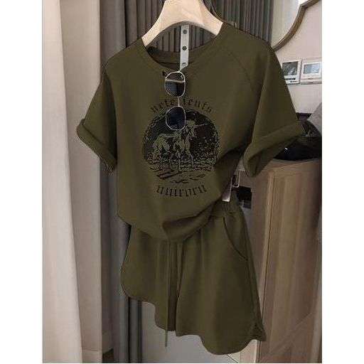 Casual Streetwear trksuits Two Piece Set.