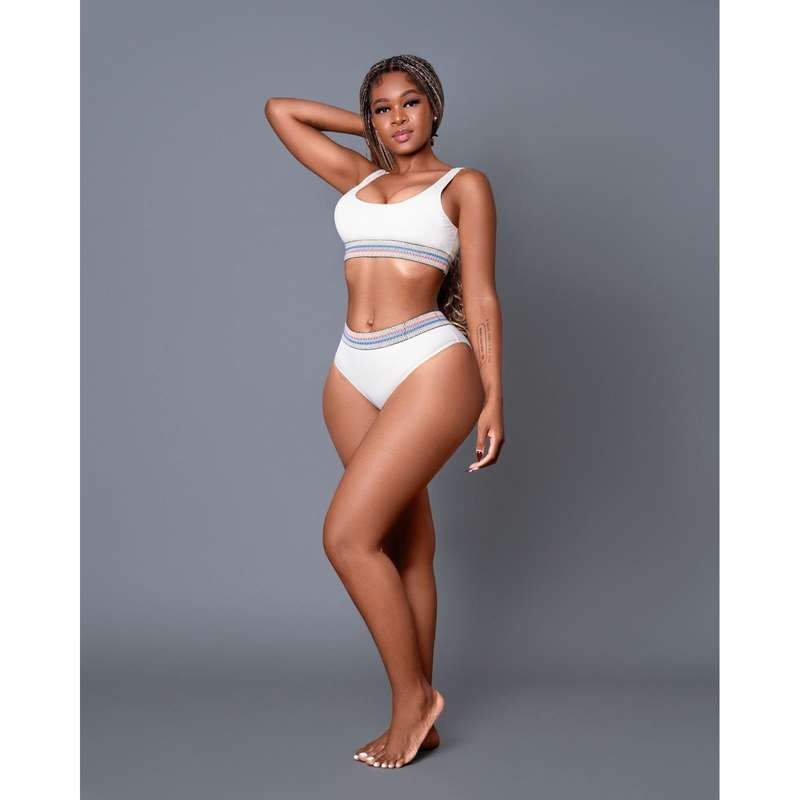 Party High-Waisted Bottoms Bikini Set.