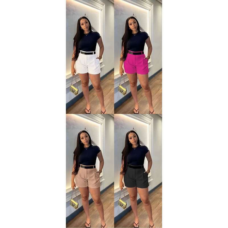 Casual Cargo Shorts High Waist Pants.