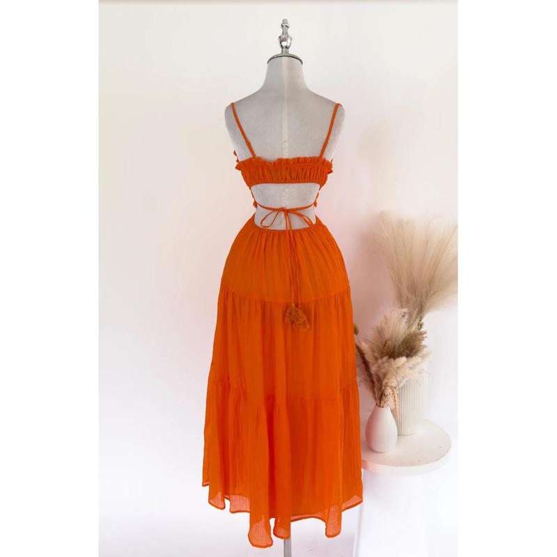 Sleeveless Backless Dress