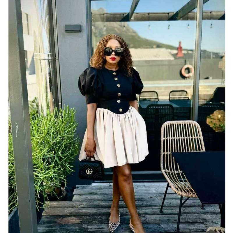 Twirl Flair Puffed Sleeve Mini Dress