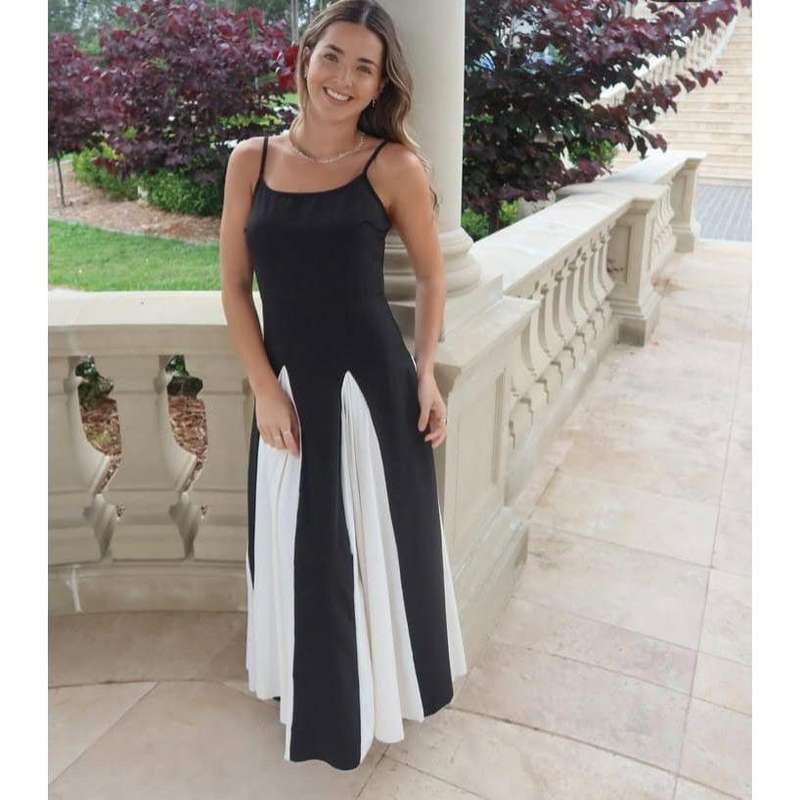 Spaghetti Straps Sweetheart Princess Maxi Dress