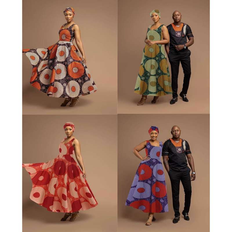 African Print Traditional Fashion Maxi Dress