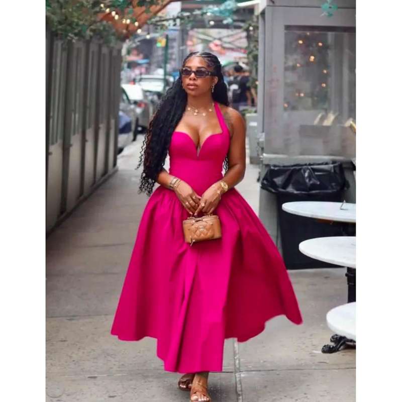 Boobtube Open Back Corset Maxi Dress