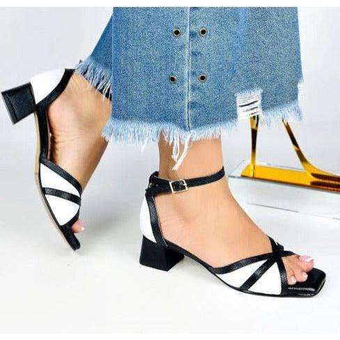 Cross-Strap High Heel Sandals