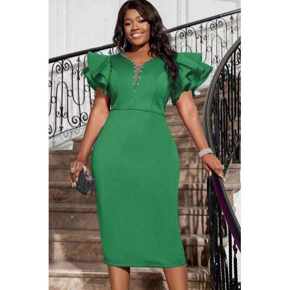 Sleeveless Bodycon Business Elegant Cocktail Party Dress