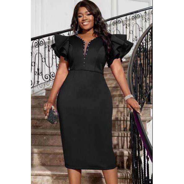 Sleeveless Bodycon Business Elegant Cocktail Party Dress