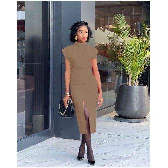 Short Sleeve Top & Bodycon Peplum Pencil Skirt Set