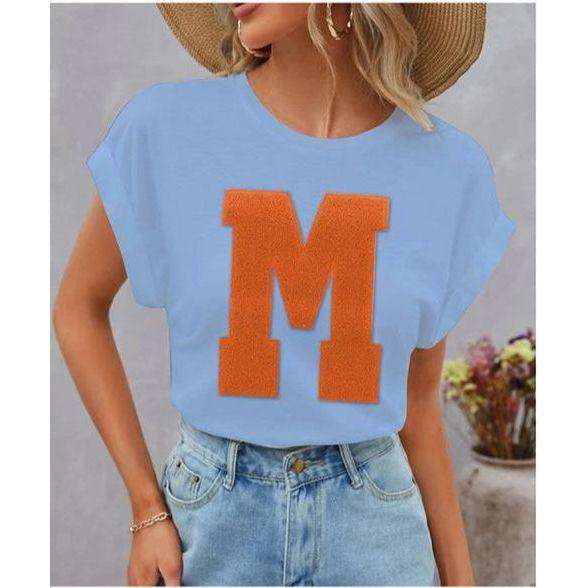 Short Sleeve Ladies Printed Round Neck T-Shirts