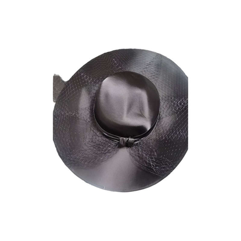 Luxury Black Fascinator Special event Pillbox Hat