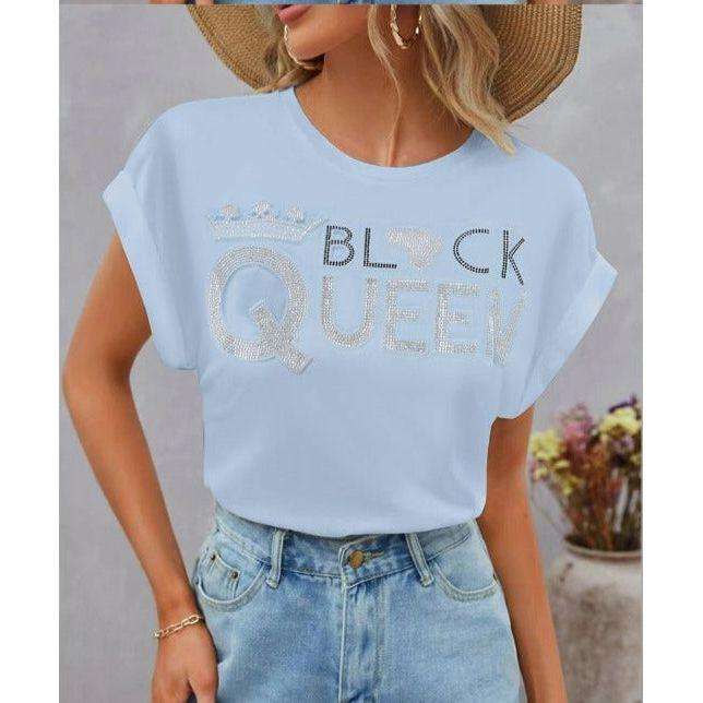 Black Queen Short Sleeve Cotton T-shirt