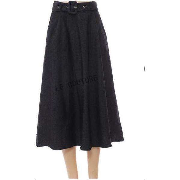 Retro Fringed Denim A-Line Midi Skirt