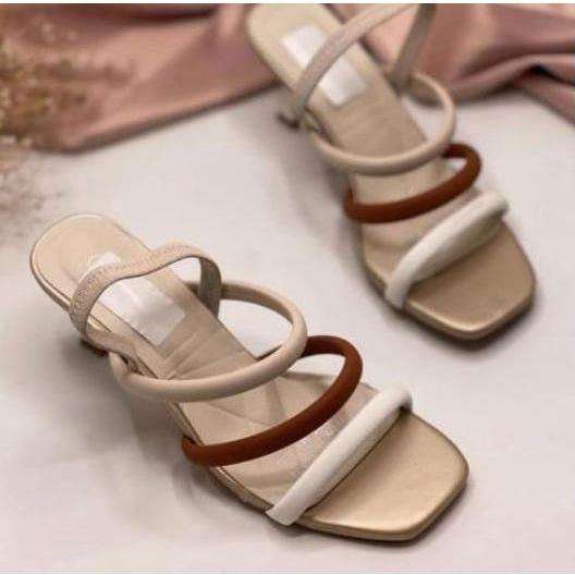 Strappy Open Toe Short Pointy Heels