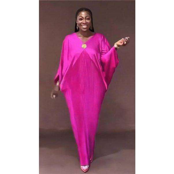African Boubou Robe Ankara Dashiki Loose Maxi Dress