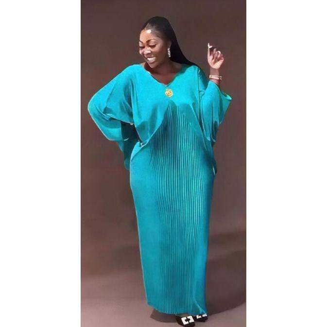 African Boubou Robe Ankara Dashiki Loose Maxi Dress