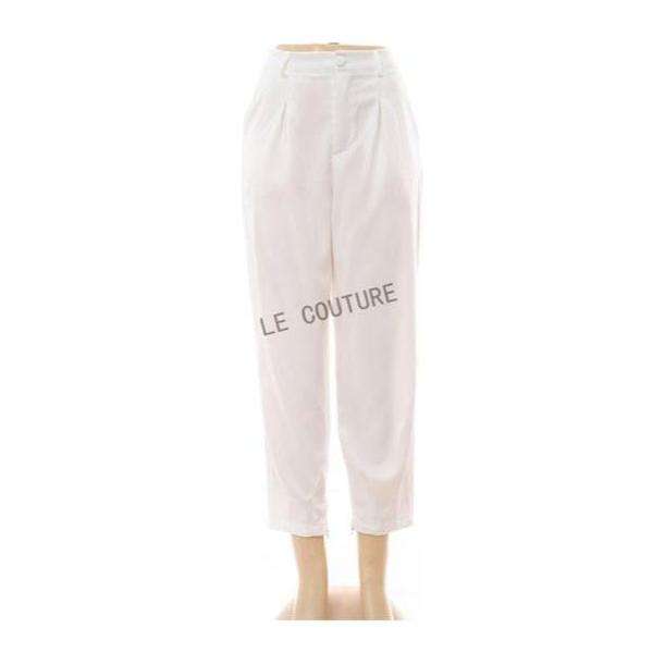 Solid Dual Pockets Cropped Carrot Pants