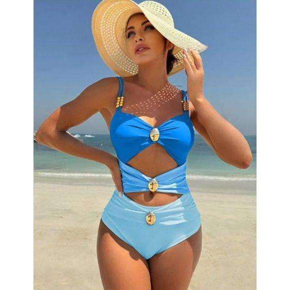 Three-Color Sexy One-Piece Swimsuit Bathing Suit