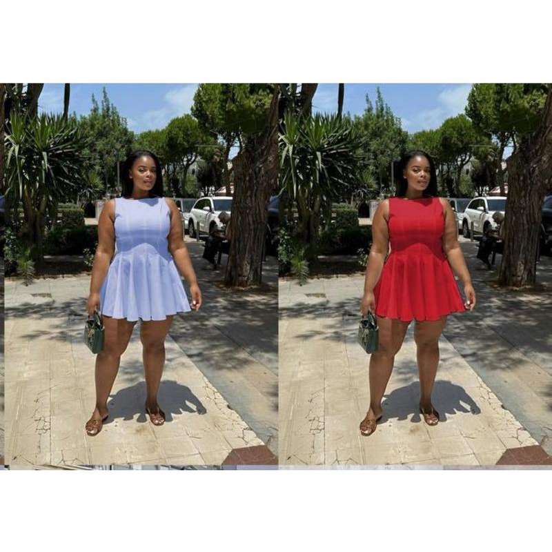 Sheer Mesh Insert Crisscross Skater Dress