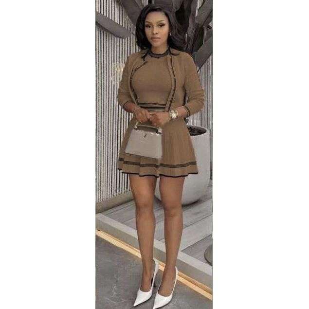 Elegant Knitted 3 Piece Set