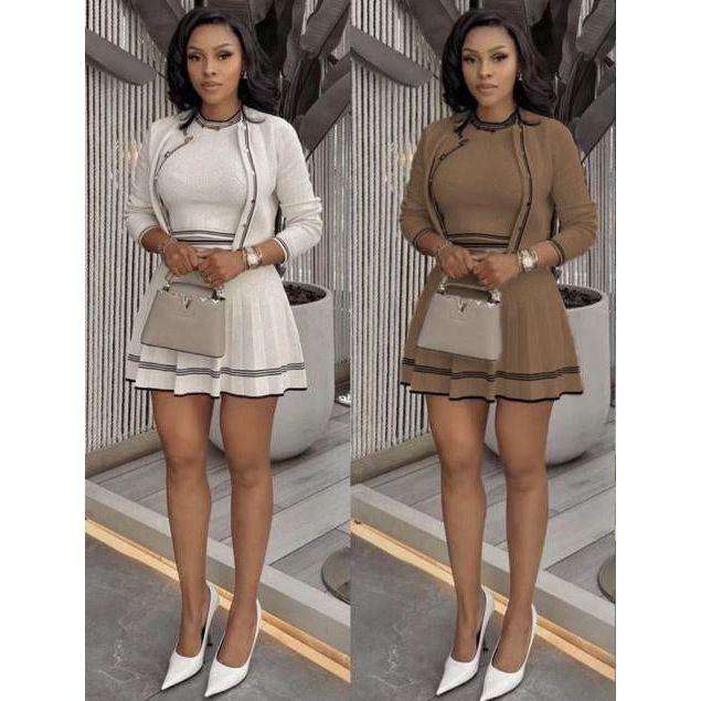 Elegant Knitted 3 Piece Set