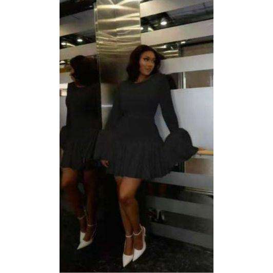 Bodycon A-Line Flowy Ruffle Mini Cocktail Dress