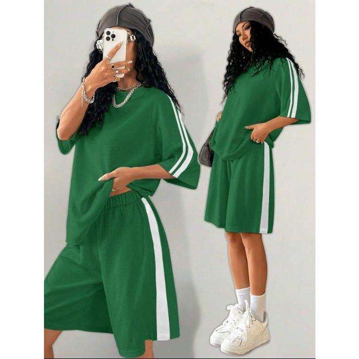 Rapper Loose-Fit 2pcs T-Shirt And Shorts Set
