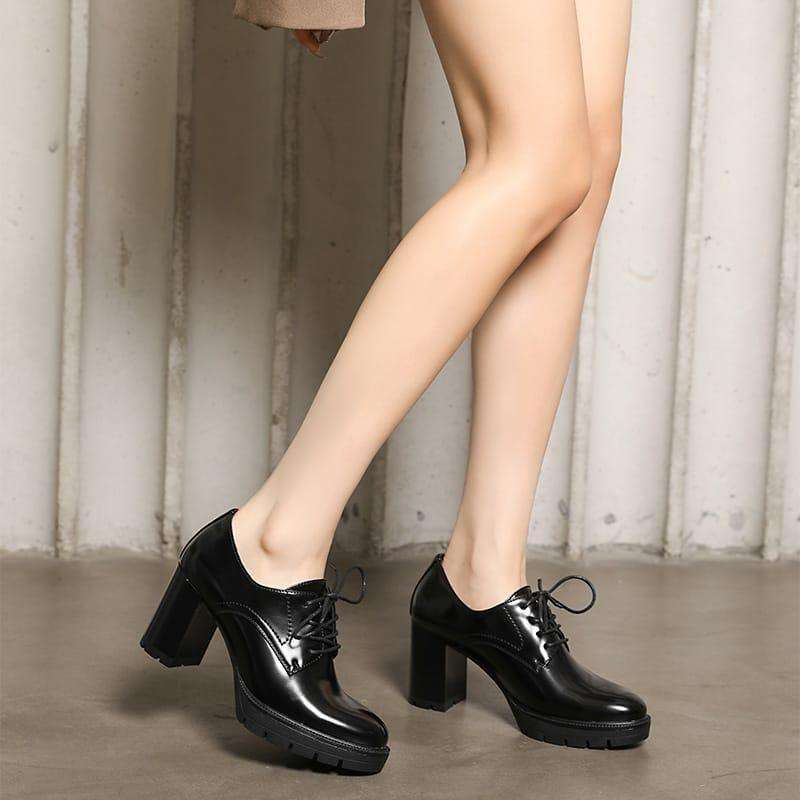 Gothic Rock Gladiator Platform Block High Heels Pumps