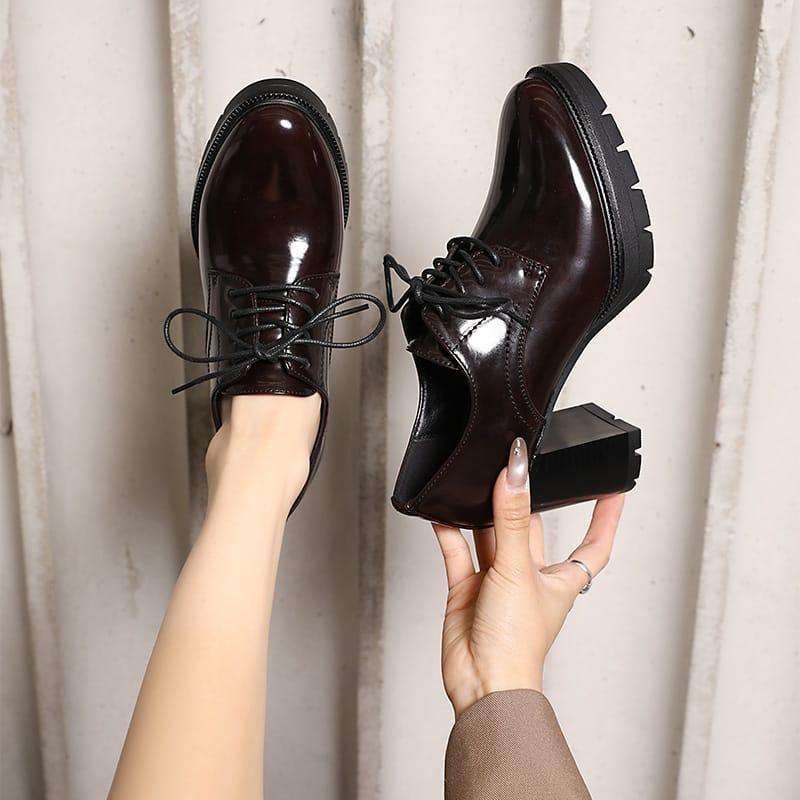 Gothic Rock Gladiator Platform Block High Heels Pumps