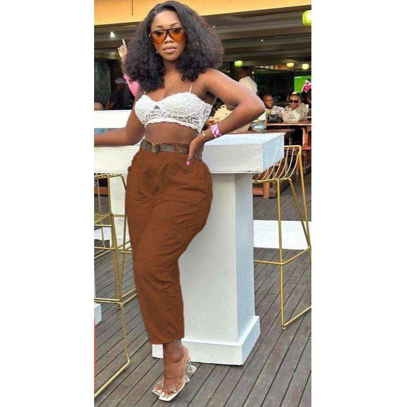 Elegant Female Formal High Waist Work Pants