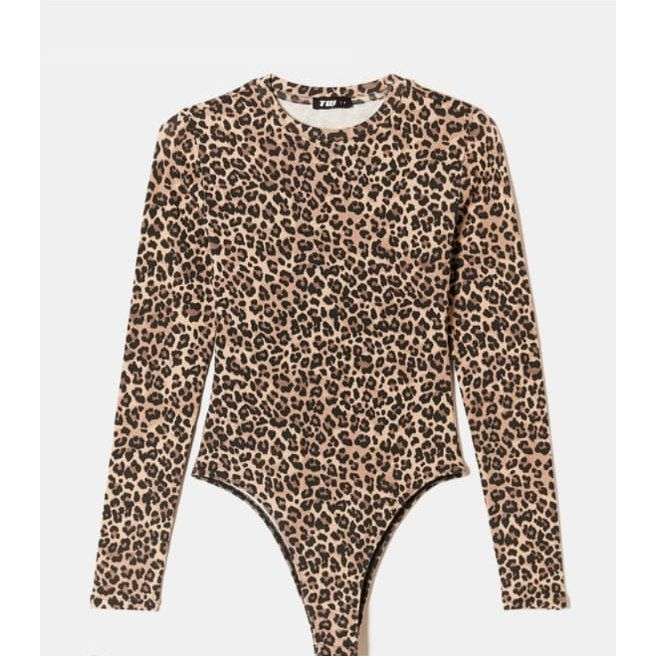 Allover Print Mesh Bodysuit
